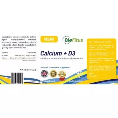 Kalcis ir D3 vitaminas