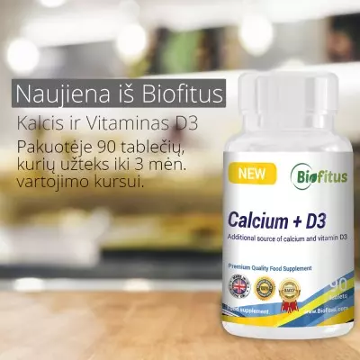 Kalcis ir D3 vitaminas