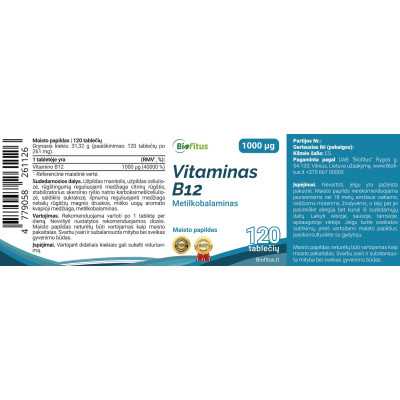 B12 vitaminas veganams ir vegetarams