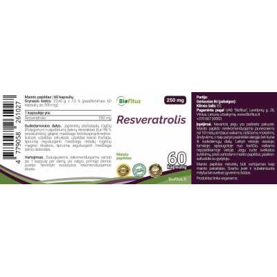 resveratrolis kapsulės