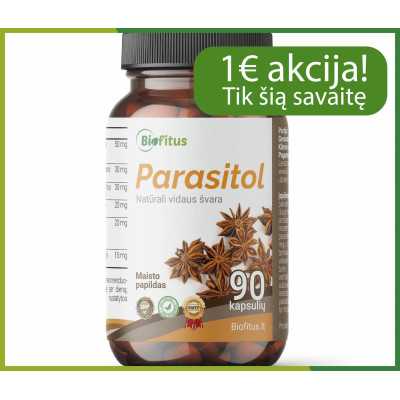 Nuo parazitų ir kirmelių maisto papildas natūralus pirkti LT