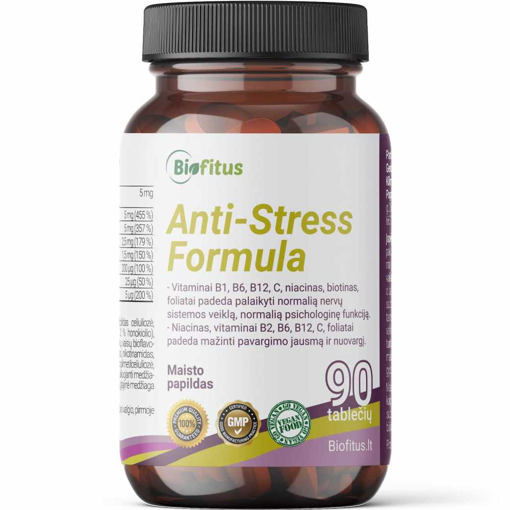 geriausi vitaminai nervų sistemai nuo streso