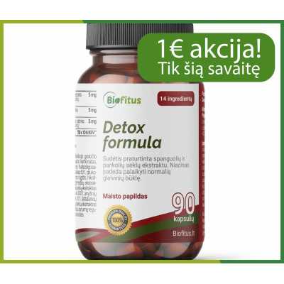 Geriausias papildas detoksikacijai pigiau