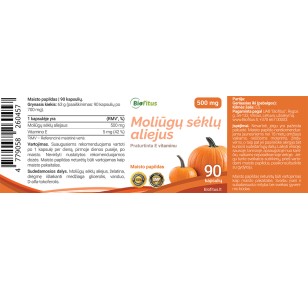 Kapsulėse moliūgų sėklos pirkti