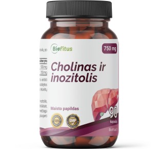 Cholinas ir Inozitolis maisto papildas kepenims