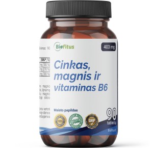 Geriausias cinko ir magnio kompleksas tabletėse