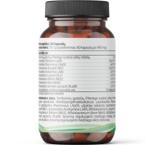 FloraBalance - Plataus spektro probiotikai (be inulino) 90 kapsulių