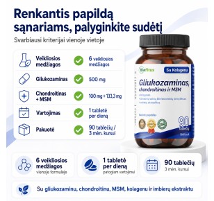 geriausias Gliukozaminas chondroitinas  sąnariams pirkti